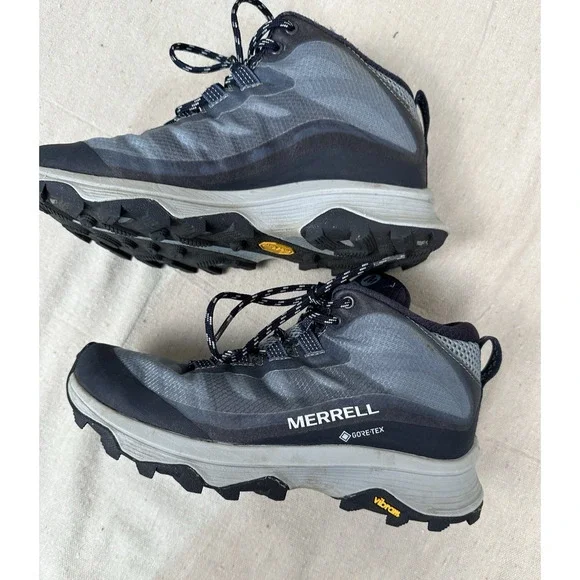 Merrell Women's Size 6.5 Moab Speed Mid Gore-tex Hiking Shoes FloatPro Foam Sole - Picture 7 of 7